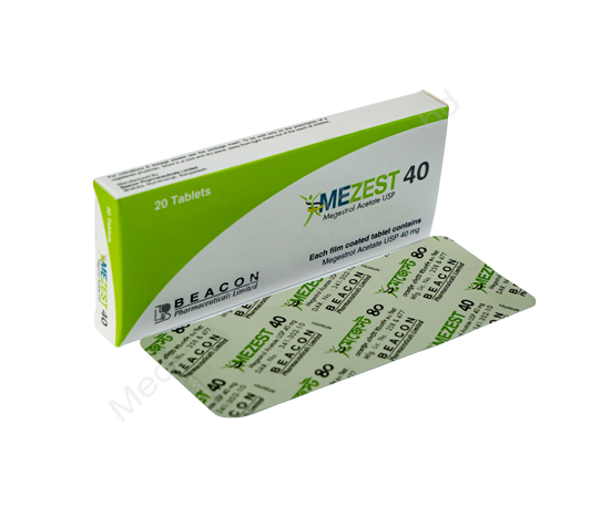 Mezest- 通用的 Megestrol Acetate- 孟加拉碧康制药