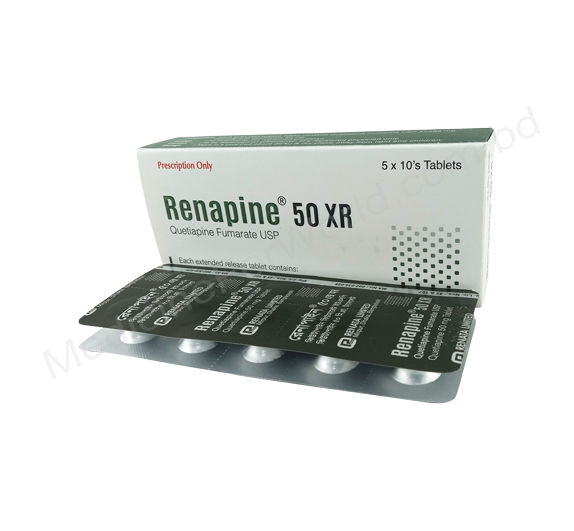Renapine XR- 通用的 QUETIAPINE FUMARATE- Renata制药有限公司