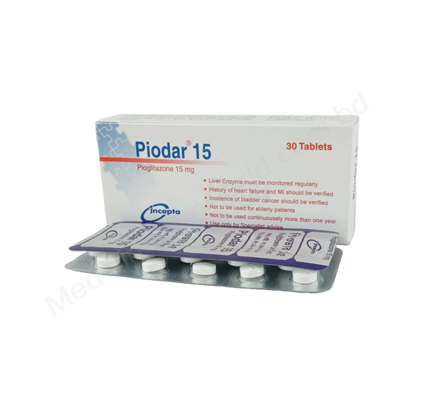 Piodar- Generic Pioglitazone- Incepta Pharma