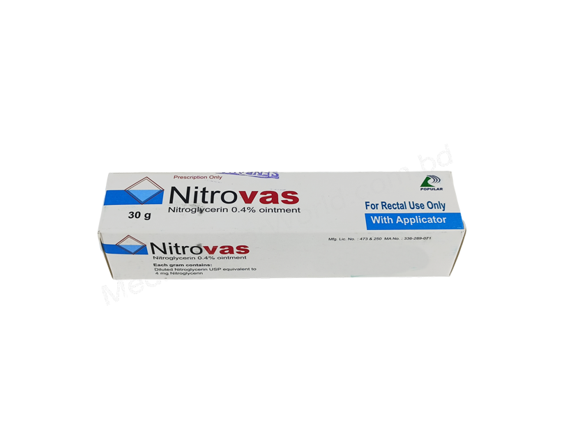 Nitrovas- 通用的 硝酸甘油- Popular Pharma
