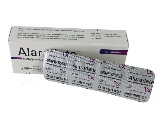 Alaradate- Generic Methylphenidate Hydrochloride- Incepta Pharma