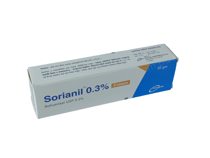 Sorianil- 通用的 罗氟司特乳膏- 孟家拉伊斯达制药