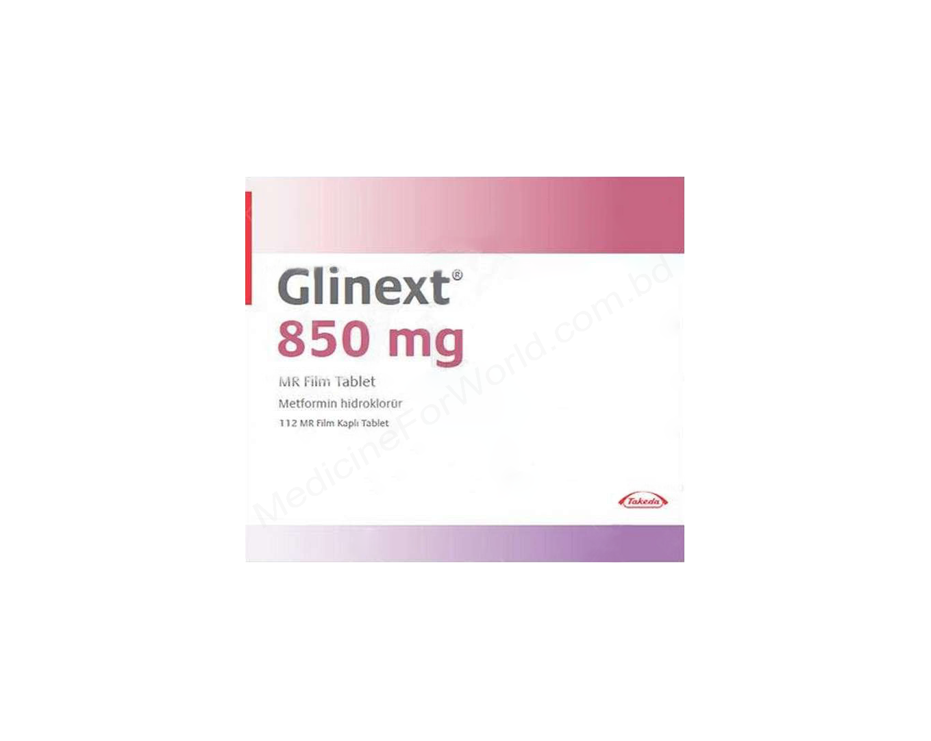 GLINEXT MR- Generic METFORMIN HYDROCHLORIDE- Takeda Pharma