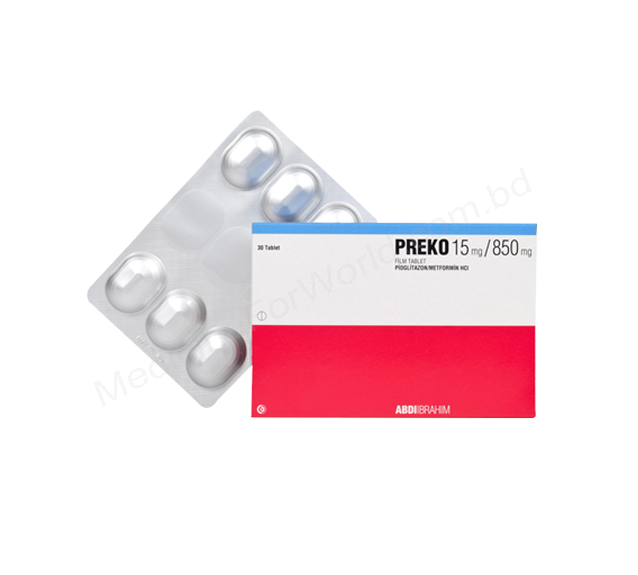 PREKO- Generic PIOGLITAZONE + METFORMIN- ABDI IBRAHIM Pharma
