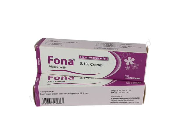 Fona cream- Generic Adapalene- Square Pharma