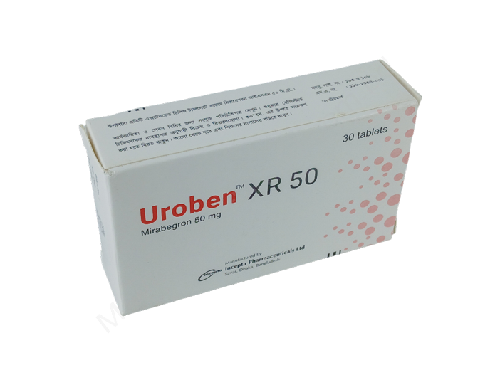 Uroben Xr- Generic Mirabegron- Incepta Pharma